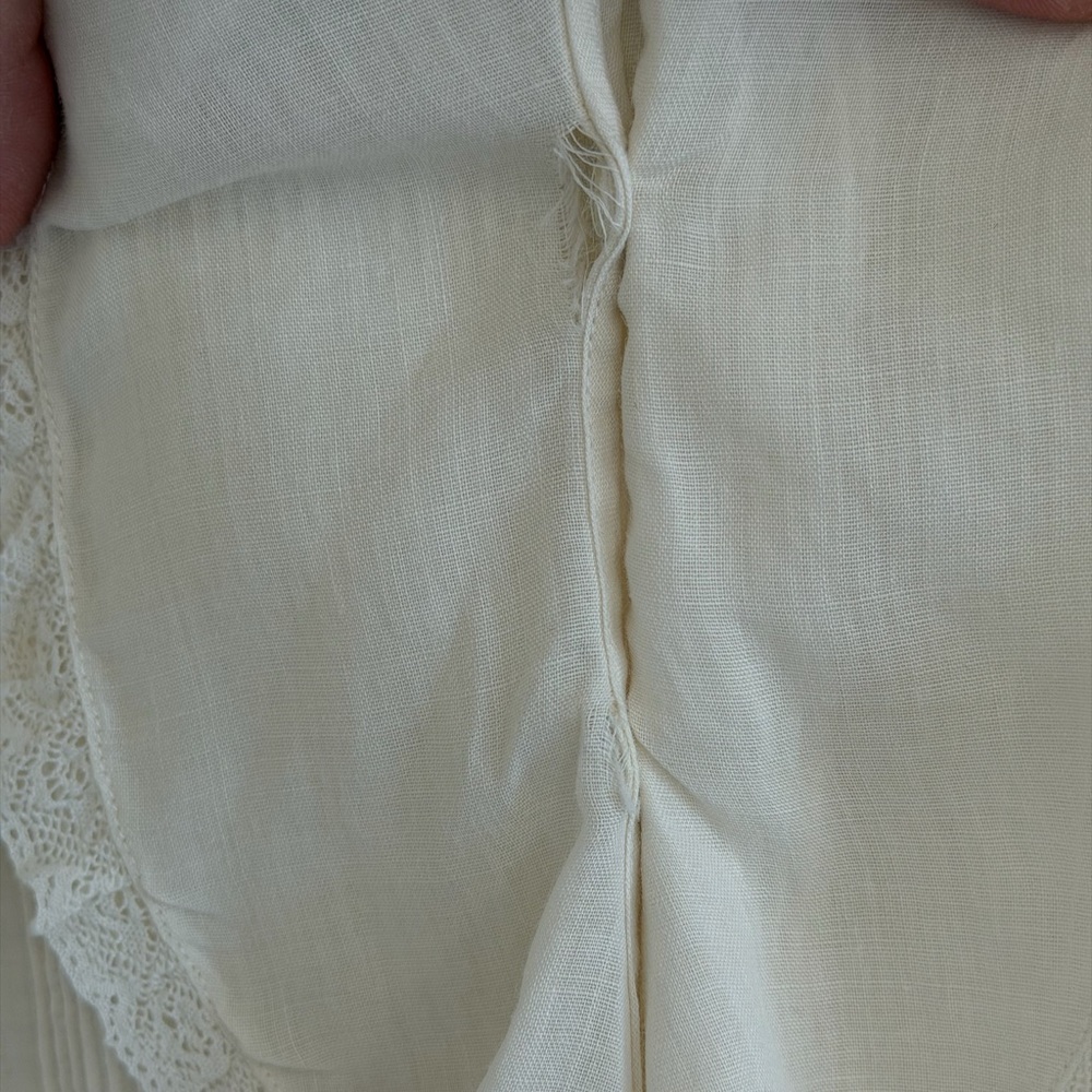 Doen Ivory / White Ruffle Mini Dress - Picture 13 of 14